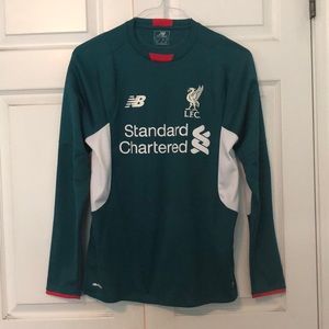 L.F.C Liverpool FC Soccer Jersey goal keeper long Sleeve Sz Small
